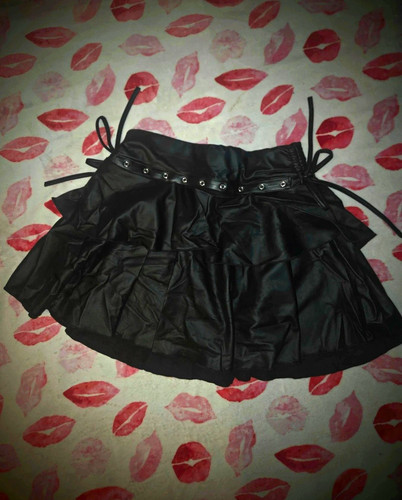 Women black faux leather - black,