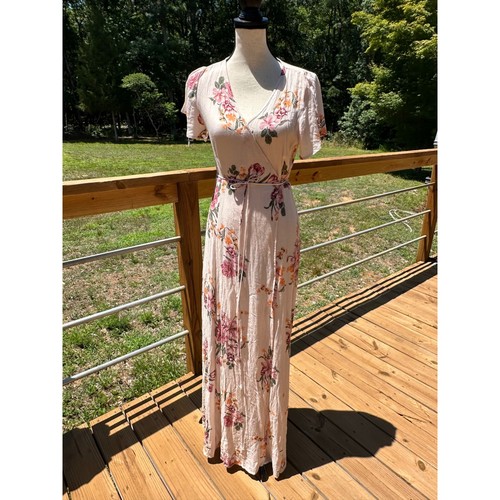 Rokoko floral wrap maxi dress - floral,