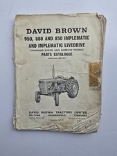 DAVID BROWN 850 880 950 IMPLEMATIC TRACTOR PARTS CATALOGUE