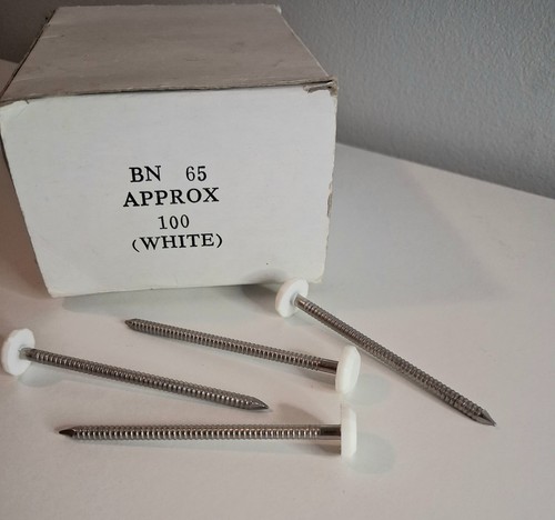 100 plastic head nails pins - plastic,