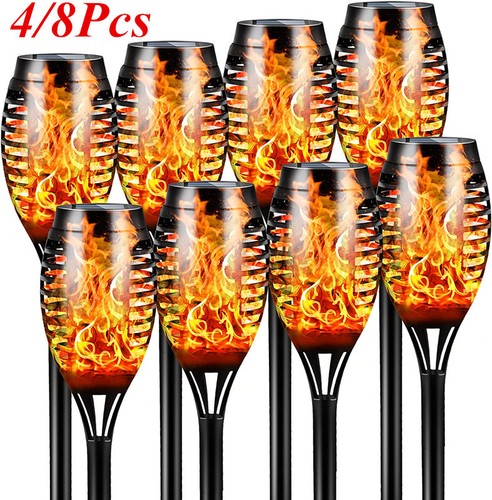 Solar powered flickering flame - solar,