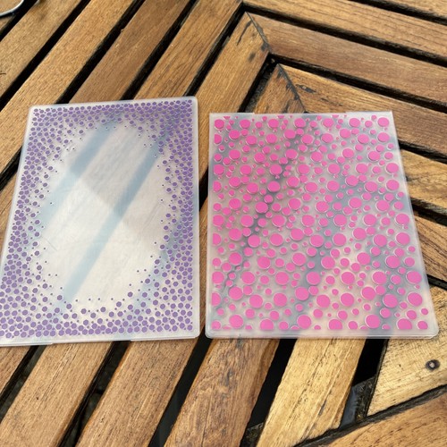 Two embossing folders vgc - two, folders.