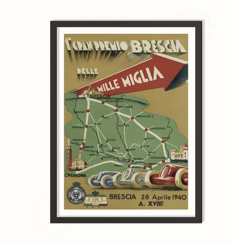 Vintage mille miglia - vintage,
