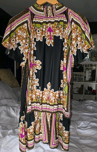 Loose fit indian - satin, top