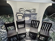 Ikea fjantig black mini chairs - mini,