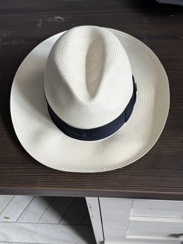 Borsalino panama hat off - borsalino, white