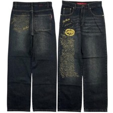 Vintage Ecko Unltd Embroidered Jeans  - Waist: 33”