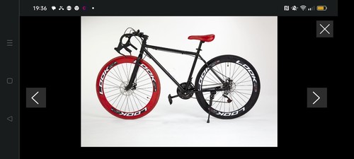 Black gear road street bike - black, 21
