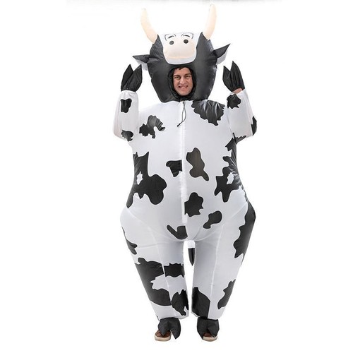 Inflatable cow costume adult - cow,