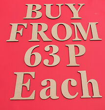 Wooden Letters Large MDF Georgia Bold Big 3-30cm 3mm Thick Signs Art Craft Decor