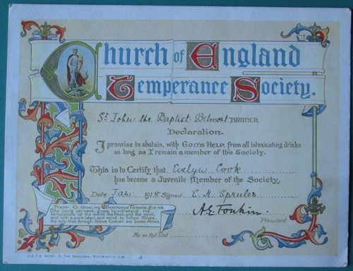 Church england temperance - of,