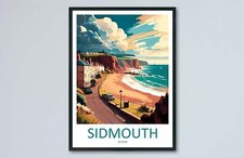 Sidmouth Travel Print Wall Art