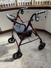 Days Medium Lightweight Rollator 100 Performance Health - Ruby Red (091356328)