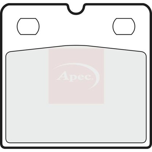 Apec rear brake pad set - rear, fits