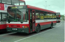 35mm negative of Wilts & Dorset N16WAL DAF Ikarus