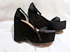 FABULOUS GLAM ROCK 70s  STYLE PLATFORM SHOES SIZE UK 8 NEW