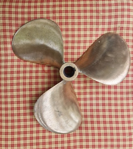 Bronze boat propeller lh - bronze, 13"