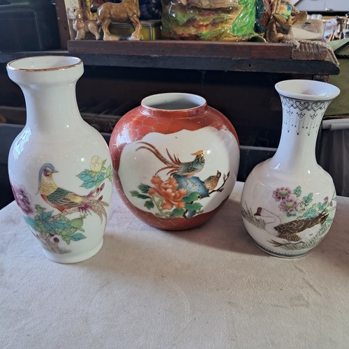 Three chinese pots - chinese, pots: