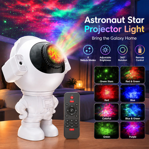 Astronaut star projector - star,