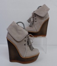 Mulberry Wedge Shoes Grey