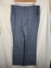 M&S Collection Pure Linen Blue