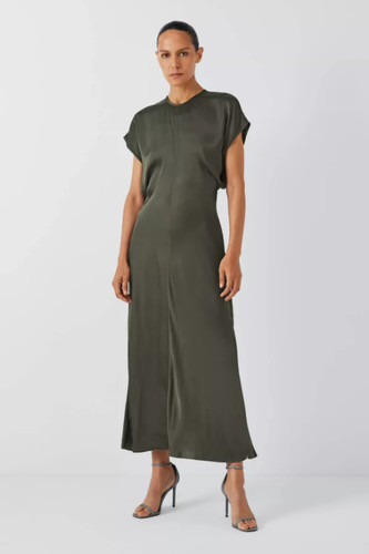 Reiss kora satin midi dress - kora,
