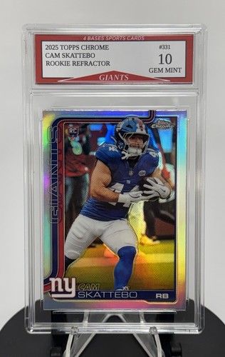 2025 topps chrome cam skattebo - topps,