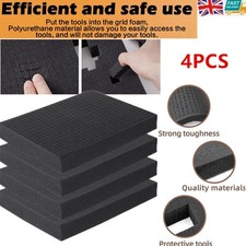 4x Pre-Cutted Cubed Foam Case