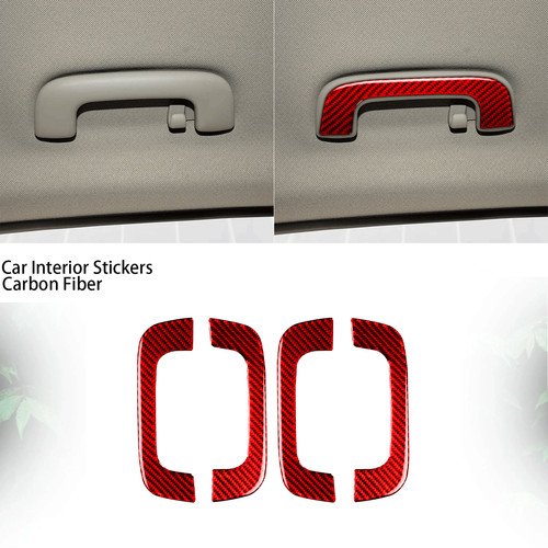 Red carbon fiber interior - red,