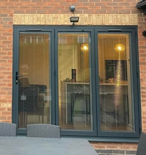 Anthracite Aluminium Bi-Fold Patio Doors – 2 Week Lead Time