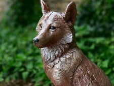 Vintage fox figurine Concrete fox statue Cement fox sculpture Outdoor fox
