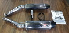 YOSHIMURA R77 CARBON SLIP ON EXHAUSTS SUZUKI GSX1300R HAYABUSA 2008 - 2020