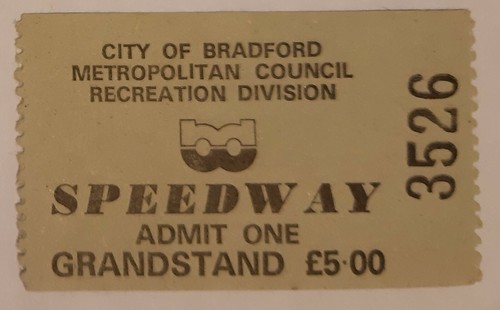 Speedway admission tickets - re-admission,