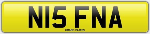 Fiona fee number plate n15 - number,