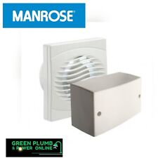 Manrose Intervent  Low Voltage 4 " Extractor Fan Timed Humidistat Grilles Duct