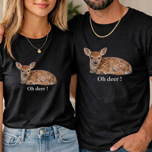 Funny deer unisex shirt - oh,