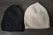 X 2 Muslim Men's Prayer Cap Topi Cotton Islamic Namaz Hat Skull Cap Kufi