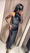 Zara velvet lace midi dress