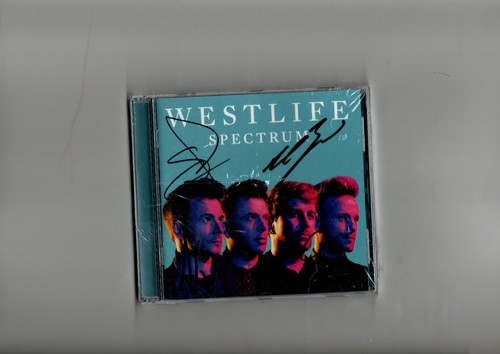 Westlife spectrum signed cd - westlife-spectrum,