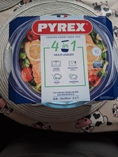 Pyrex 4 In 1 Multi Use Glass Oven Dish With Lid 2.1l Brand New