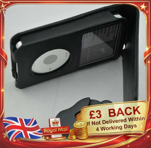 Black genuine leather case for