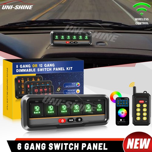 Rgb gang switch panel - rgb, 6
