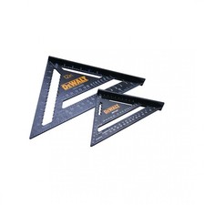 Dewalt Twin 175mm 7" & 300mm 12" Aluminium Metric Rafter Roofing Square Set