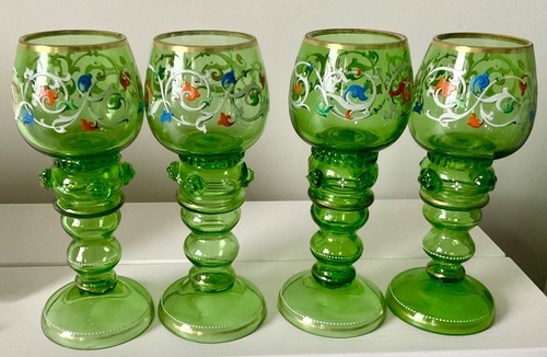 Vintage bohemian hand blown - vintage,