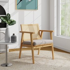 COSTWAY Wooden Accent Chair