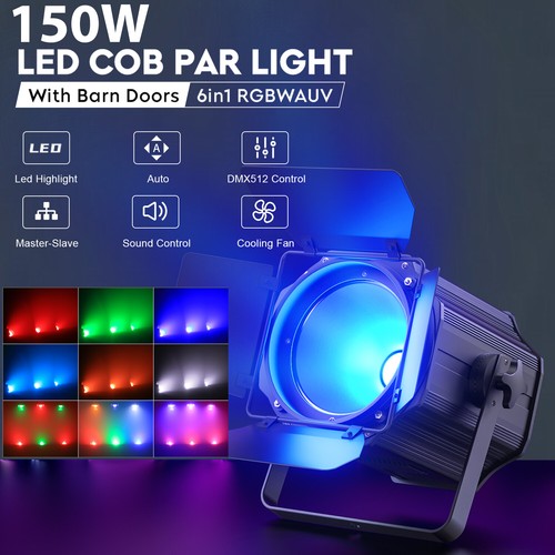 6pcs 200w rgbwauv - 6pcs, par