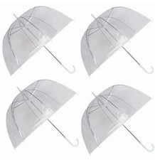 4pc Set Clear Rain Dome