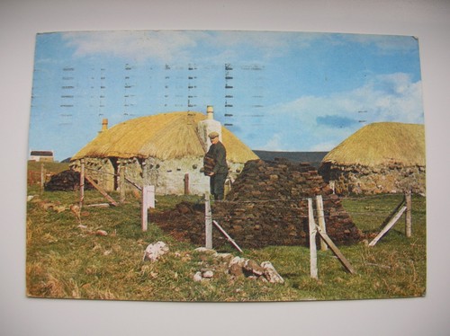 Skye postcard thatched croft - skye,