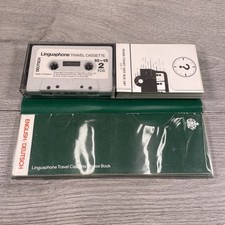 Vintage LINGUAPHONE Travel Cassette Tape / Phrase Book German Language in wallet