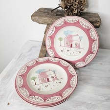 Vtg Farmhouse Side Plate Johnson Brothers Chic Farmyard Chick x 4 Cottagecore